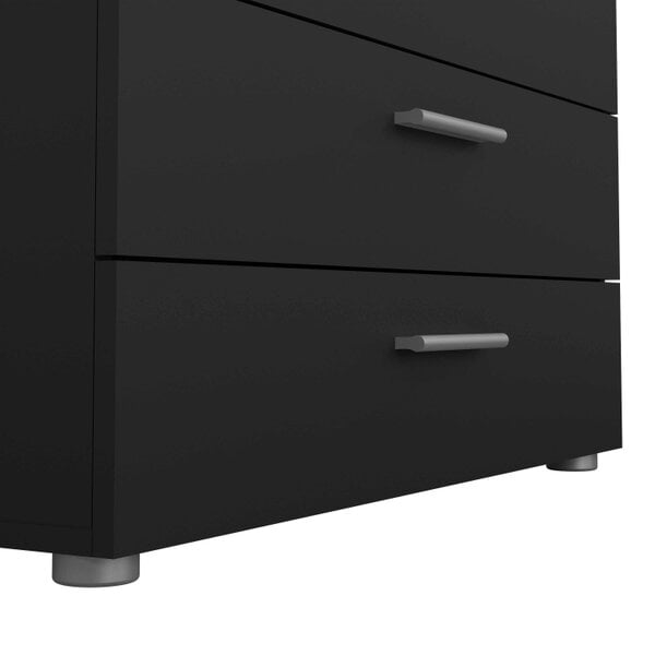 Wyld Haus Daejeon Black Wooden Chest 4 Drawers