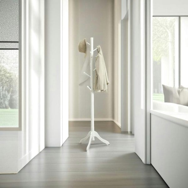Modcraft Freestanding Coat Rack with Adjustable Height and 8 Hooks