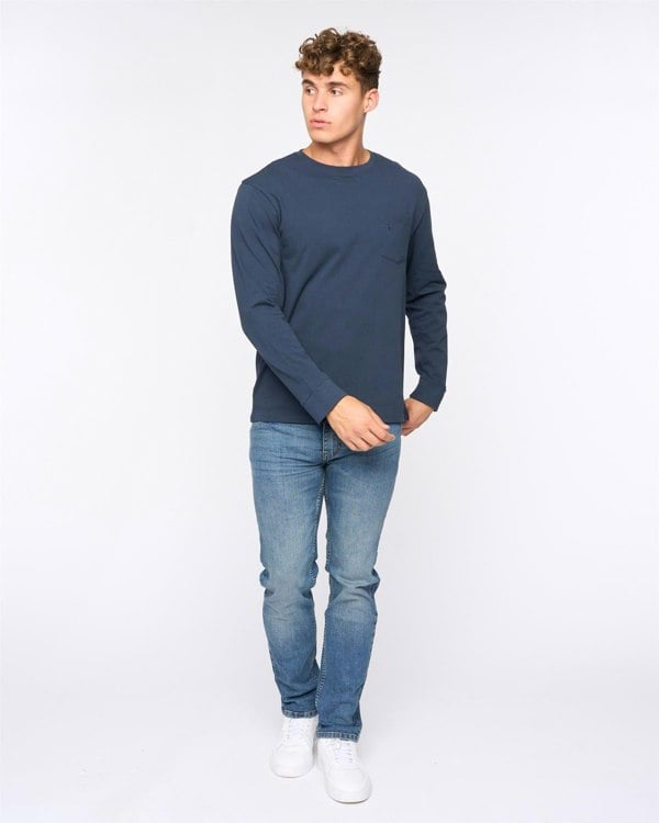 Bewley & Ritch Apsley Long Sleeve T-Shirt Navy