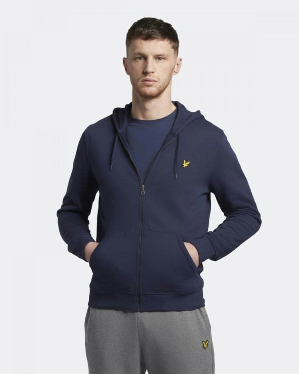 Lyle & Scott Zip Through Mens Hoodie ML420VOG - Z99 Navy