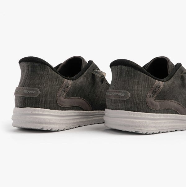 Skechers MELSON - CORONADO Mens Shoes Black/Grey
