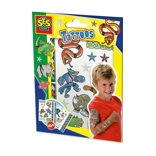 SES Creative Tattoos for children - Animal fighters