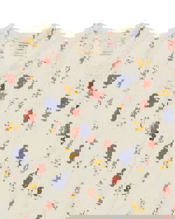 Cream Seaside Print Playsuit - image 4