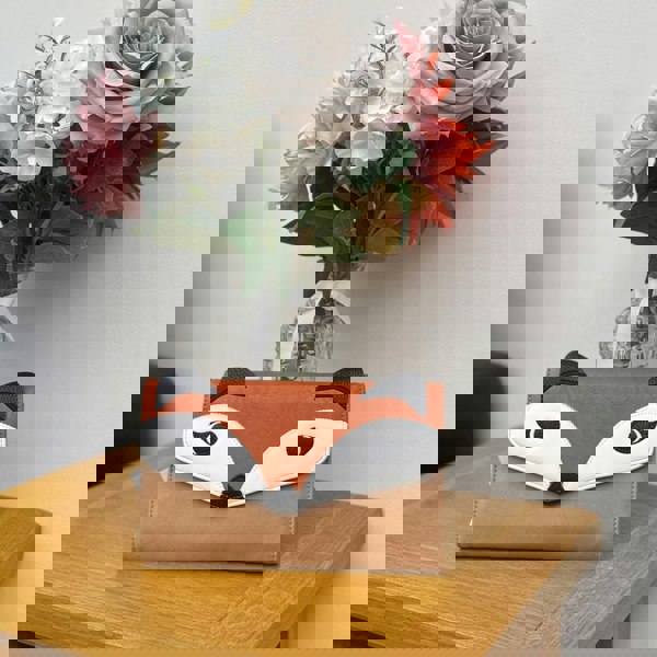 Love EMVY Fox Face Clutch Purse Bag with Removable Gold Shoulder Strap