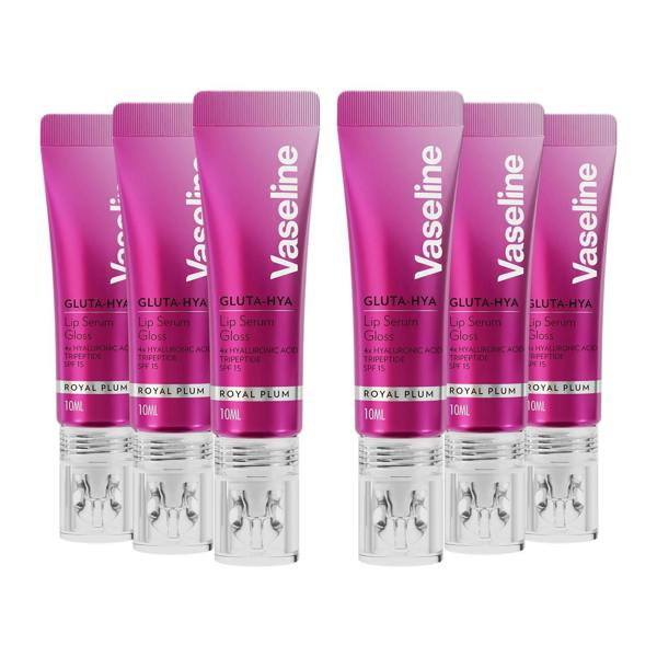 Vaseline Gluta-Hya Lip Serum Gloss Juicy Peach, Plum, Pink & Cherry 10ml