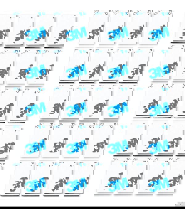 St Helens Double-Sided Square Adhesive Mounting Pads. Grey 1 x 0.5 x 1cm