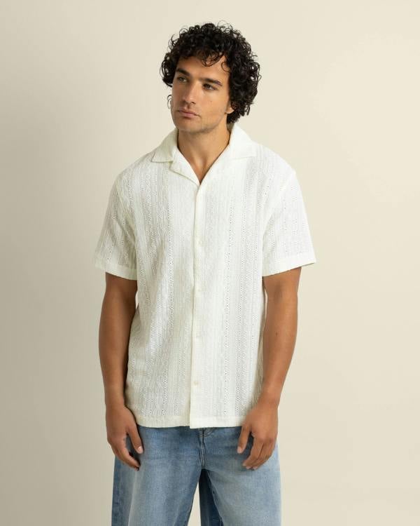 Larsson & Co Kai - Crochet Jacquard Short Sleeve Shirt