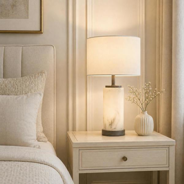 Pagazzi Lighting Rosalind Off White Table Lamp