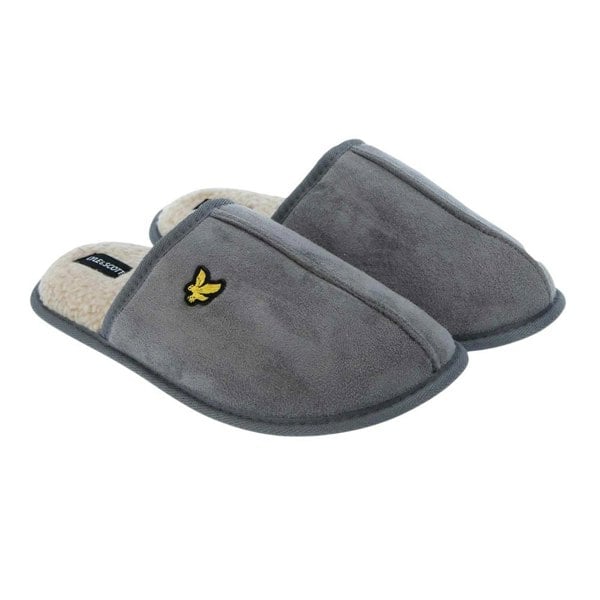 Lyle & Scott Mens Tarquinn Mule Slippers - Grey