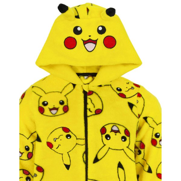 Pokemon Childrens/Kids Pikachu 3D Ears Sleepsuit - Yellow