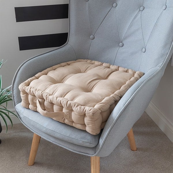 Snug City Seat Pad Cushion Booster 100% Cotton Cover 45cm Square