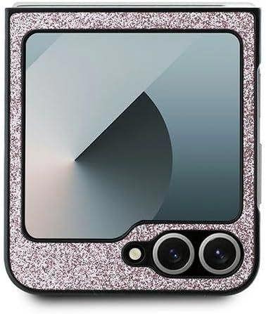 Guess 4G Glitter Script Case for Samsung Galaxy Z Flip 6 Pink - GUHCZF6HGGSHP
