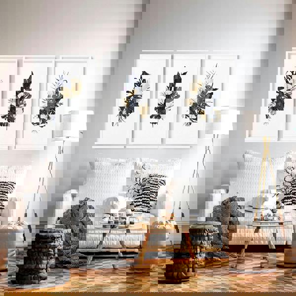 Tropical wall mural | set of 3 wall art prints