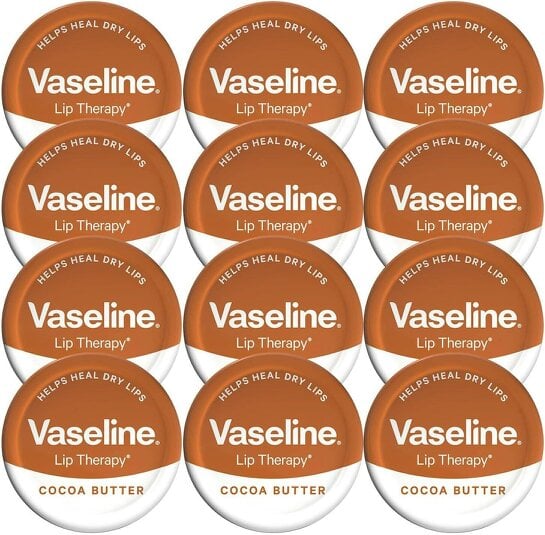 Vaseline Lip Therapy Cocoa Butter Moisturising Lip Balm 12 x 20g