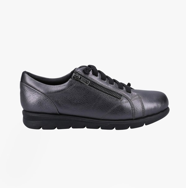 Fleet & Foster POLPERRO Lace Womens Shoes Pewter