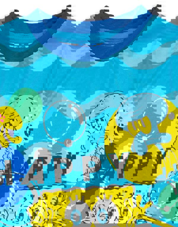 SpongeBob SquarePants Boys Blue Short Sleeve Long Leg Pyjama Set