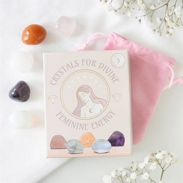 Serano Set of 5 Crystals for Divine Feminine Energy