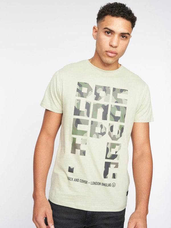 Duck and Cover Camotown T-Shirt - Light Sage