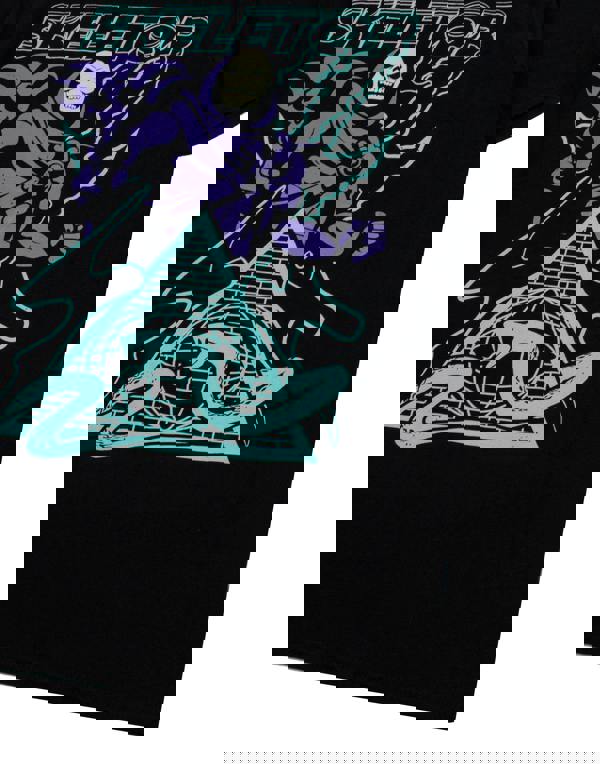 Masters of the Universe Mens Black Skeletor Short Sleeved T-Shirt