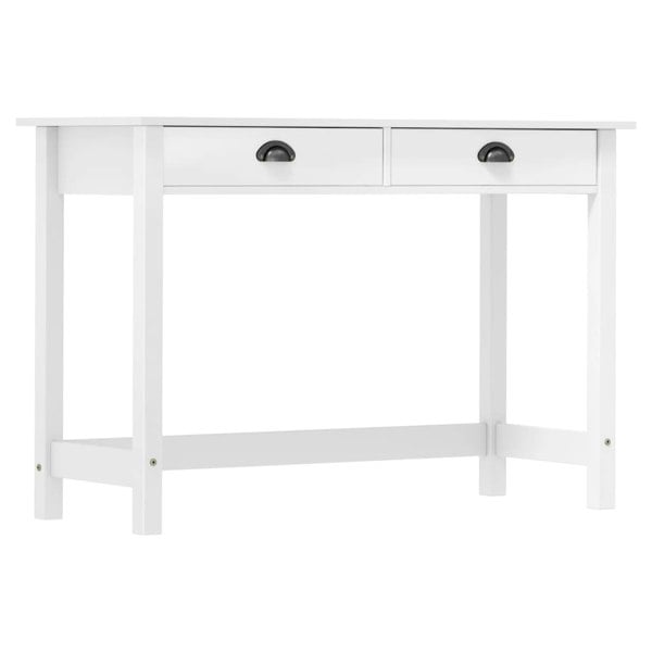 Berkfield Console Table Hill with 2 Drawers 110x45x74 cm Solid Pine Wood