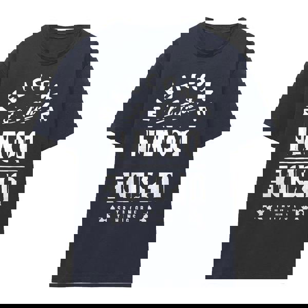 Stranger Things Womens/Ladies Welcome To The Upside Down T-Shirt - Deep Navy - 