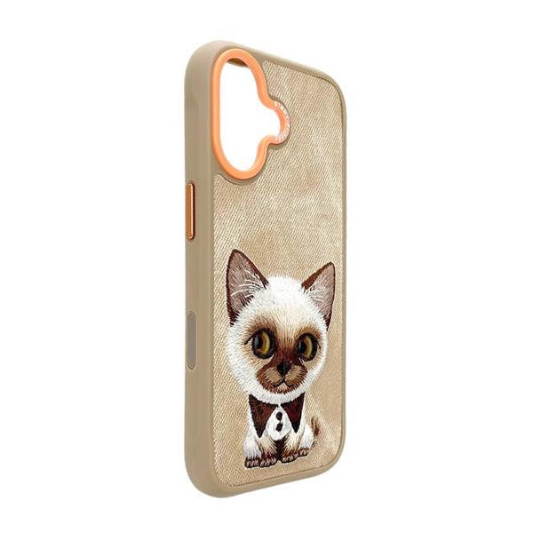 Nimmy Friends Nimmy Big Eye Cute Pet Siamese Cat Case with MagSafe for iPhone 17 6.3" Brown Orange - N-XDY-IP17-026