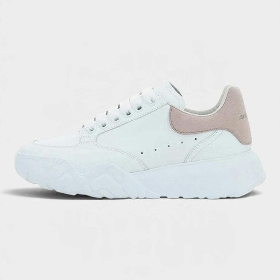 Alexander McQueen Oversized Court Trainer White Patchouli