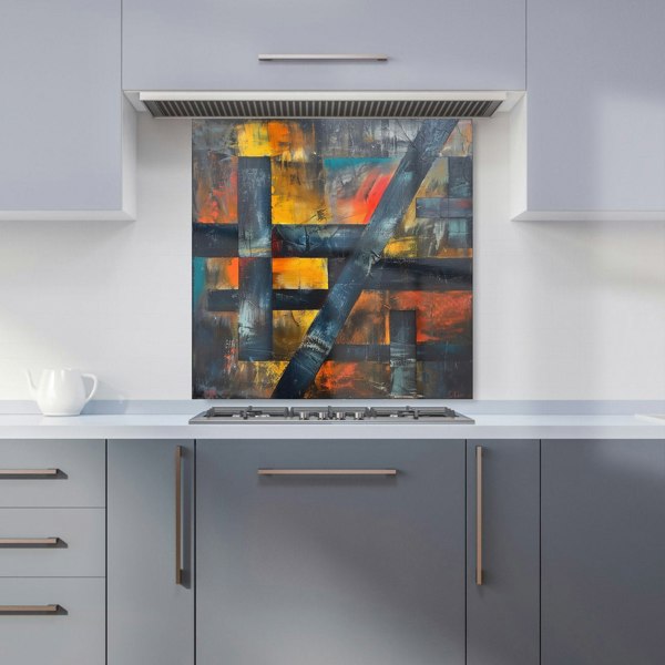 Warren Reed - Designer Geometric Interplay: Abstract Patterns Kitchen Splashback