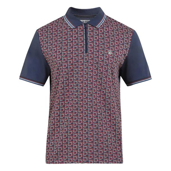 Original Penguin Mens Short-Sleeved Polo Shirt - Sargasso Sea - 