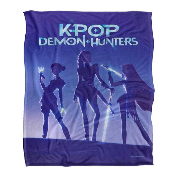 K-Pop Demon Hunters Shadow Huntr/X Blanket - Multicoloured