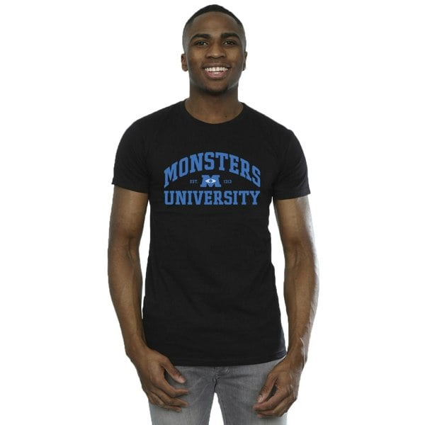 Disney Mens Monsters University Logo T-Shirt - Black