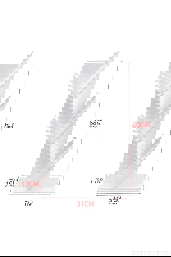 Living and Home 5 Tier Rustic Standing Tree Bookshelf