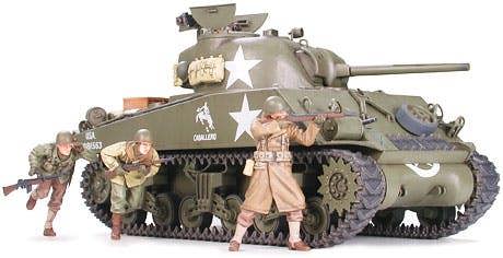 Tamiya US M4A3 Sherman 75mm Gun Late Production (1:35 Scale)