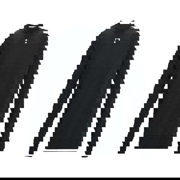 Under Armour Unisex Adult Rival Fleece Crew Neck Sweatshirt - Black/White