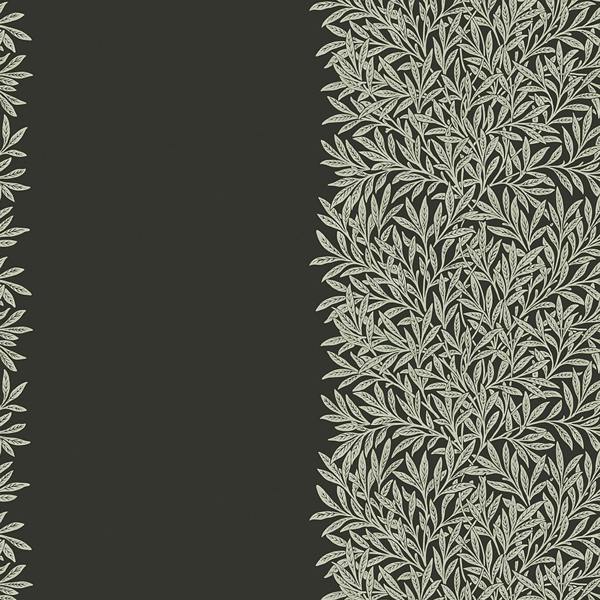 William Morris at Home Willow Stripe Charcoal Wallpaper