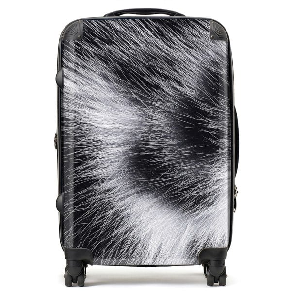 Warren Reed Silver Tabby Cat Fur Print Suitcase