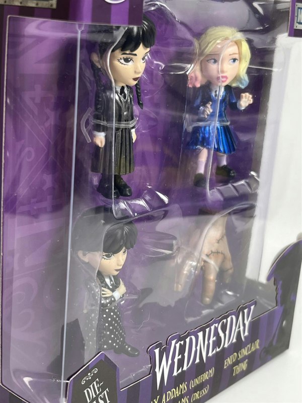 Jada Wednesday Addams Uniform and Dress Enid Sinclair Thing 2.5 Inch Figures 253252040