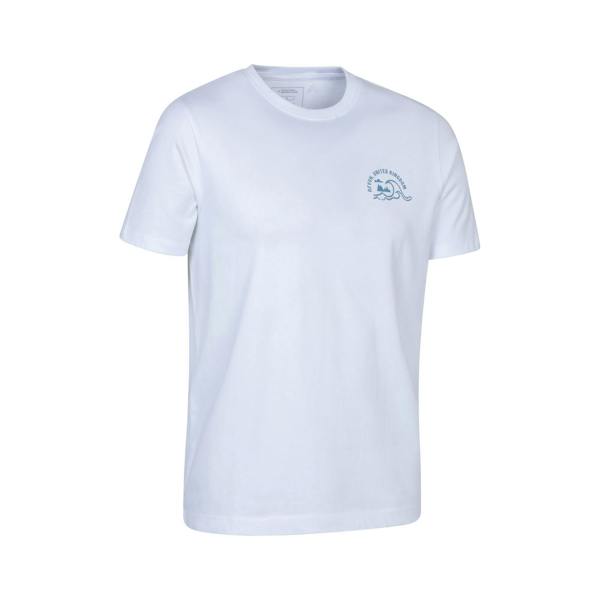 Mountain Warehouse Mens Devon Graphic Short-Sleeved T-Shirt - White - 