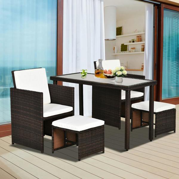 Resin Rattan Dining Set