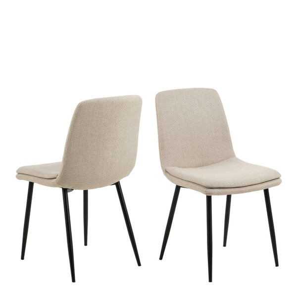 Wyld Haus Set of 4 Mosslight Beige Upholstered Dining Chairs