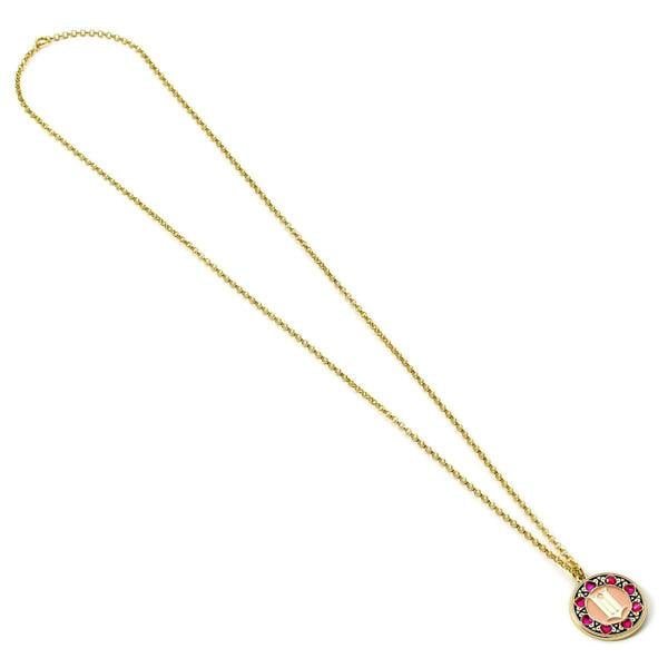 The Carat Shop Wicked 'W' logo with Crystal Border Necklace