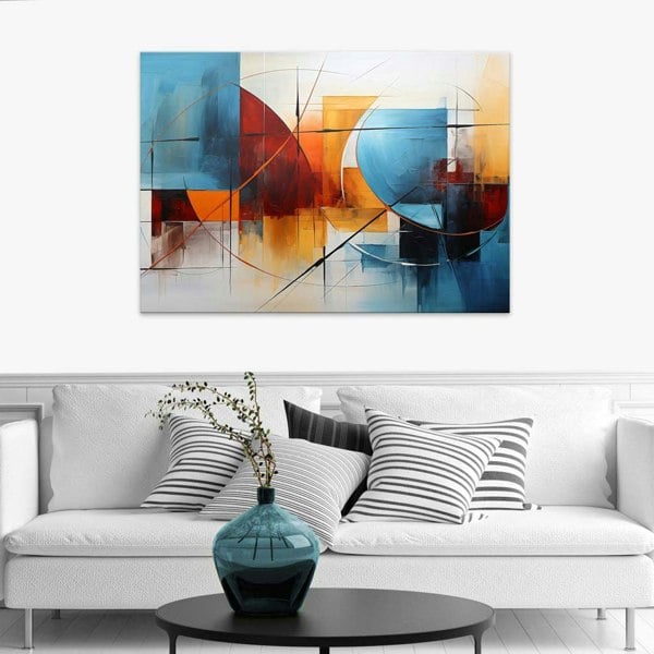 Artze Wall Art Abstract Art Print of Painting 'Congressional Unity" Canvas