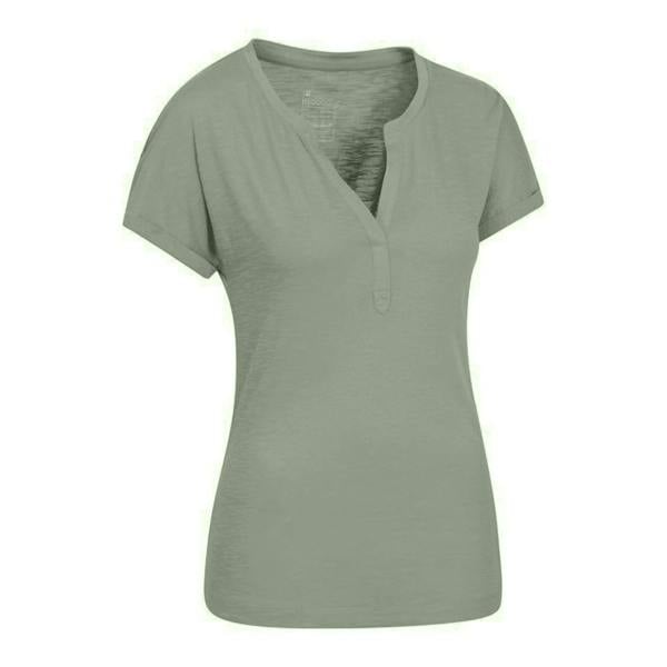 Mountain Warehouse Womens/Ladies Skye Slub T-Shirt - Khaki Green - 