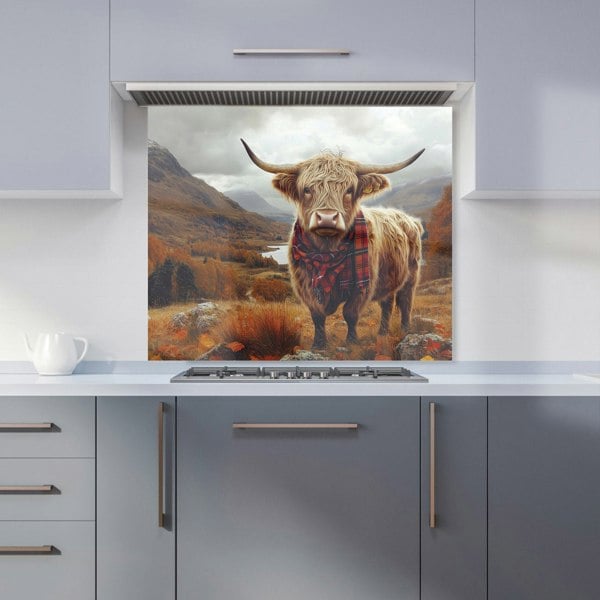 Warren Reed - Designer Autumnal Highland Cow Kitchen Splashback