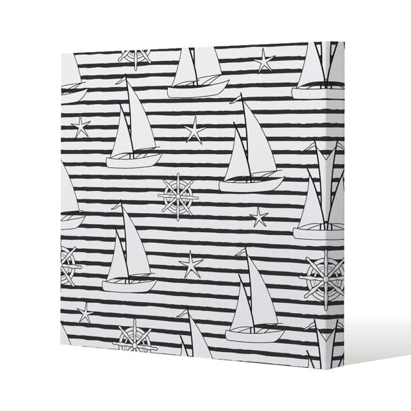 Benjamin Tate Design Sailboats (Canvas Print)