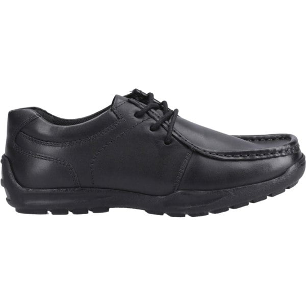 Hush Puppies Mackenzie Wallabee Leather Boys's Black Lace-Up Shoes