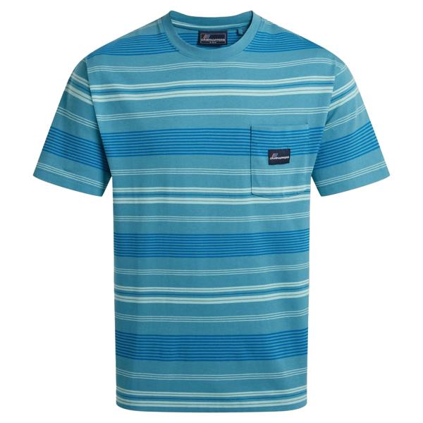 Craghoppers Mens Pointer Striped Short-Sleeved T-Shirt - Tranquil Blue - 