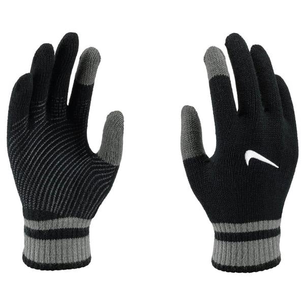 Nike Mens Y Gripped Knitted Gloves - Black