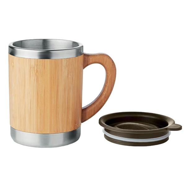 MidOcean Mokka Bamboo Double Wall 300ml Mug - Wood - 