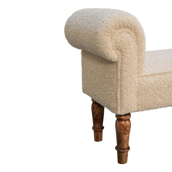 Artisan Furniture Boucle Cream Bench